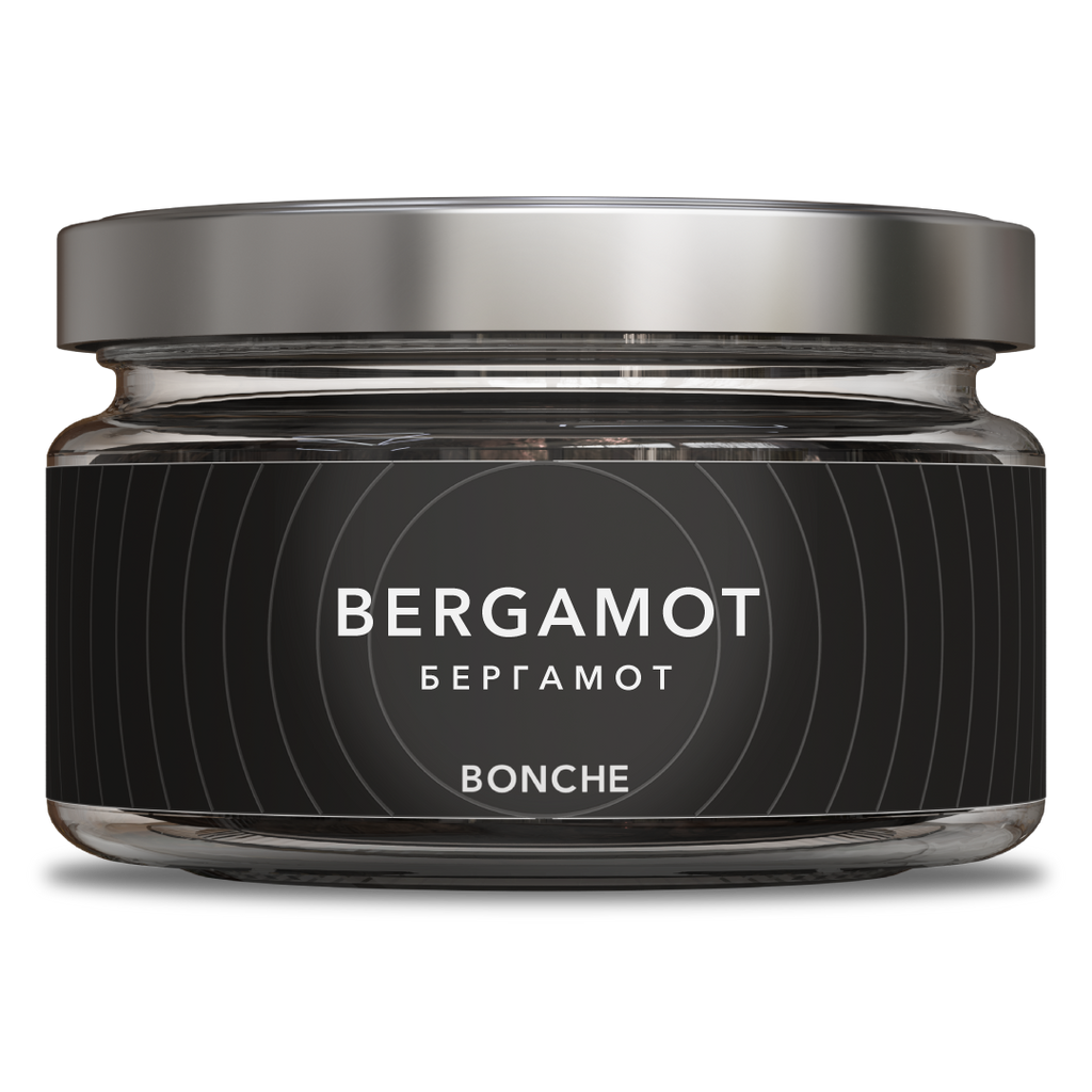 LE TABAC Bergamot Bonche tobacco jar with black label and silver lid