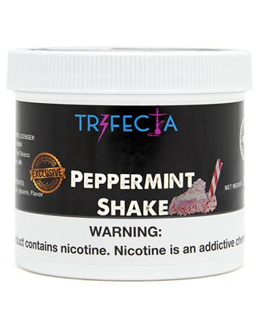 LE TABAC Trifecta Peppermint Shake nicotine pouch container with white lid and black label