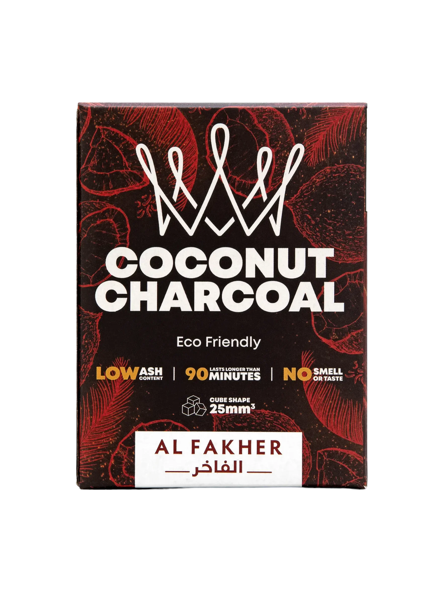 Al Fakher Coconut Charcoal - Cube 1Kg 72 Pieces