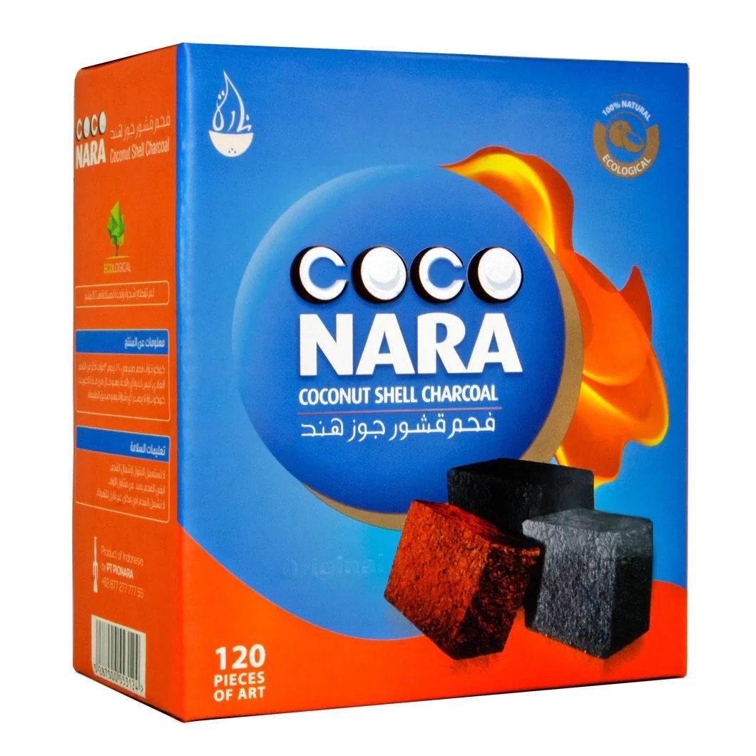 Coco Nara Coconut Charcoal - Flats 120 Pieces
