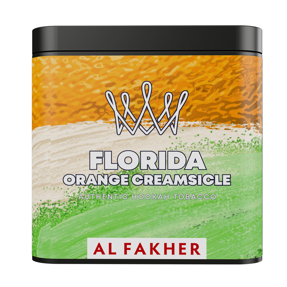 Al Fakher Florida Orange Creamsicle authentic hookah tobacco container by LE TABAC