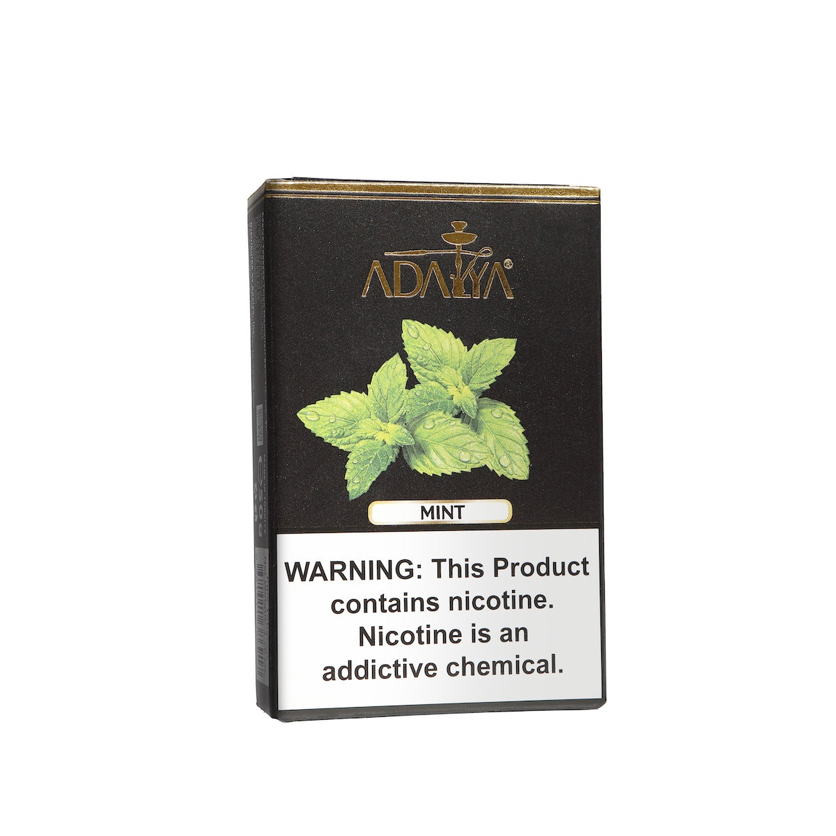 Adalya Mint flavored hookah tobacco pack with nicotine warning label by LE TABAC