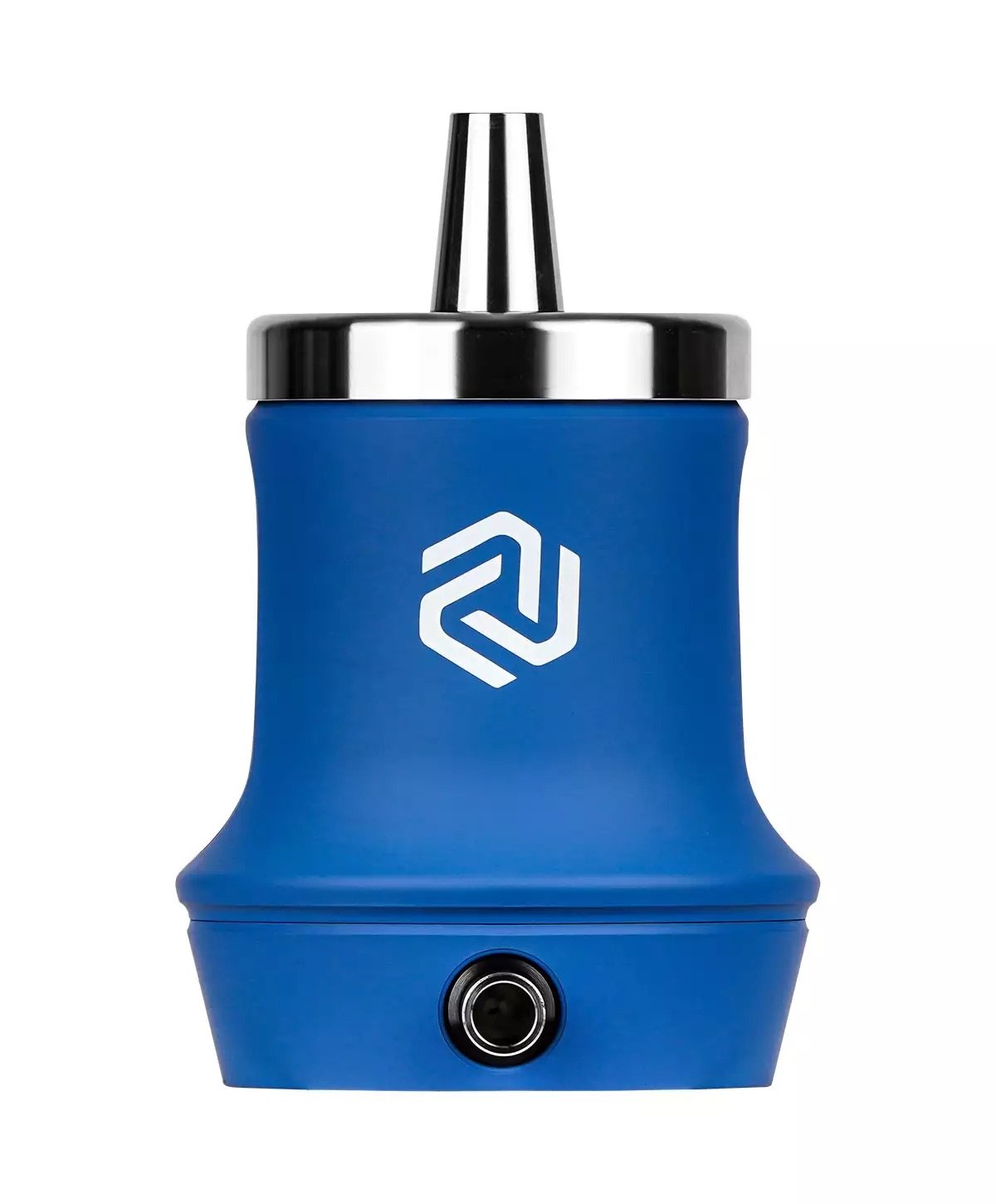 LE TABAC blue hookah electric heat management device with stainless steel top and control knob