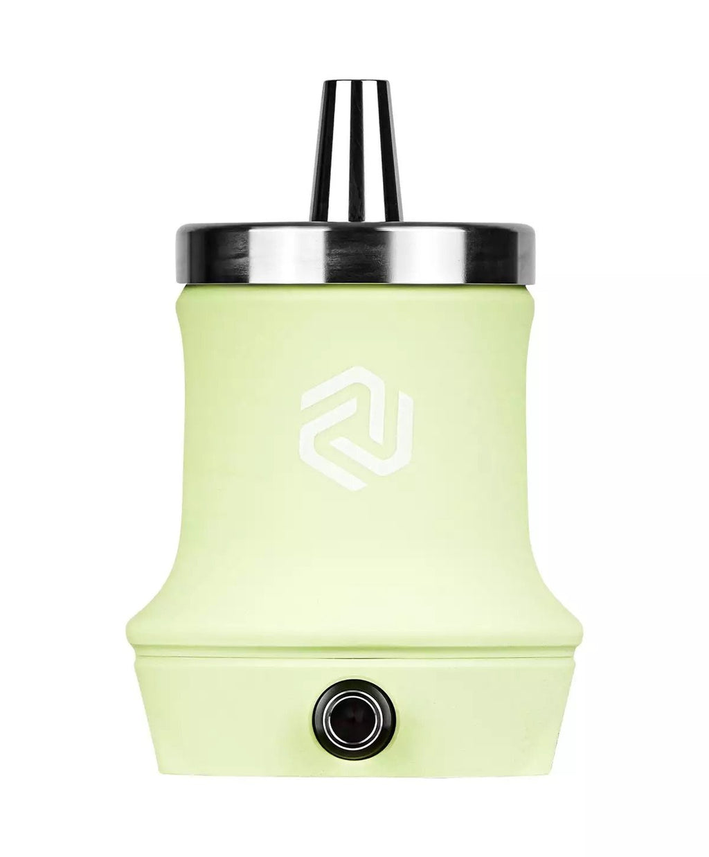 LE TABAC electric hookah charcoal heater in light green with stainless steel top and power button