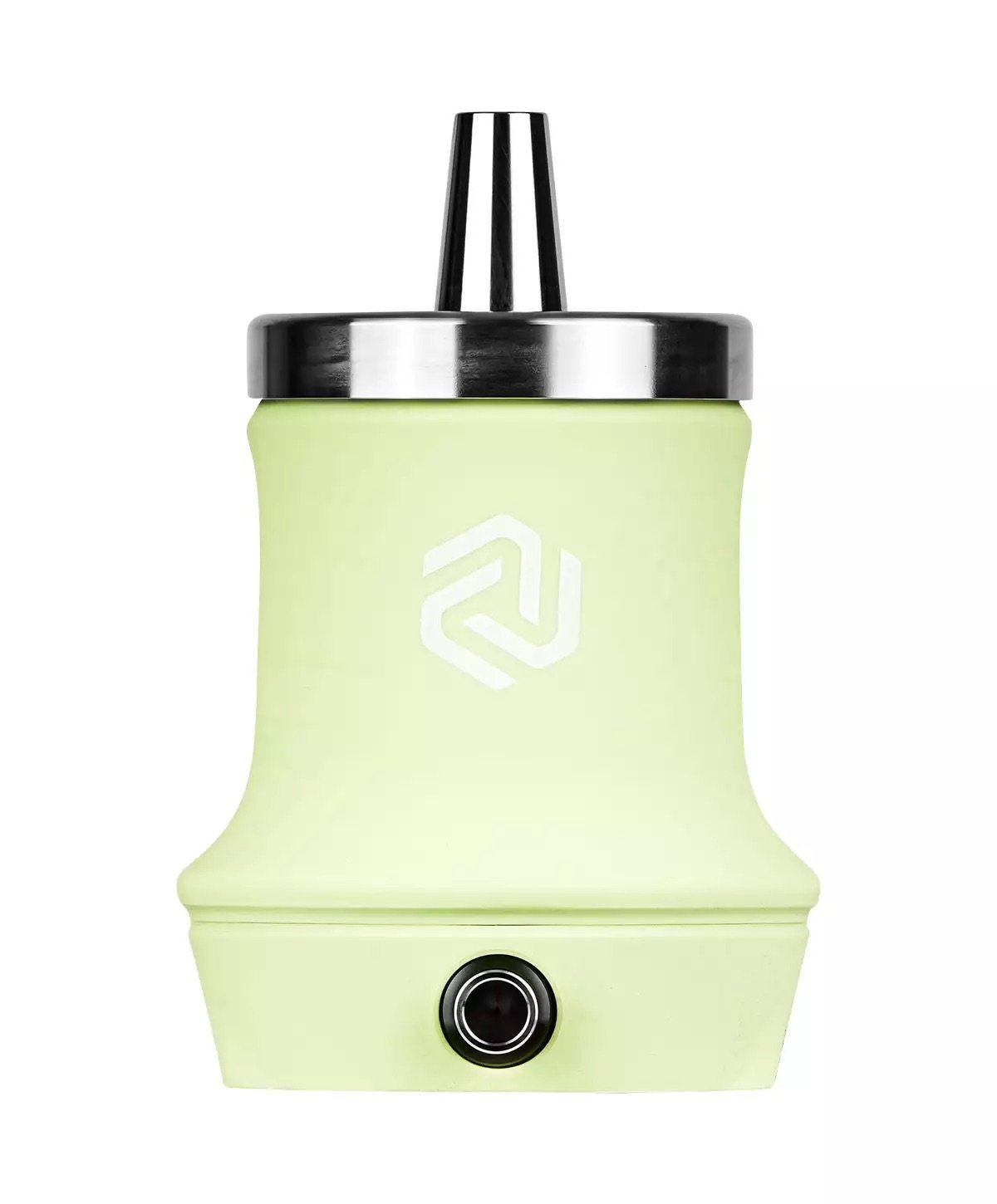 LE TABAC electric hookah charcoal heater in light green with stainless steel top and power button