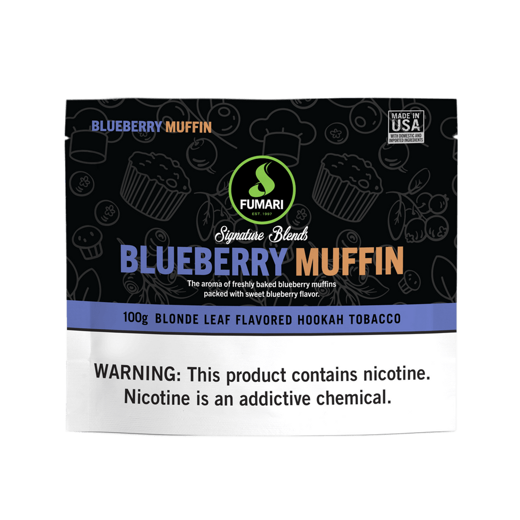 Fumari Blueberry Muffin 100g blonde leaf flavored hookah tobacco with blueberry muffin aroma