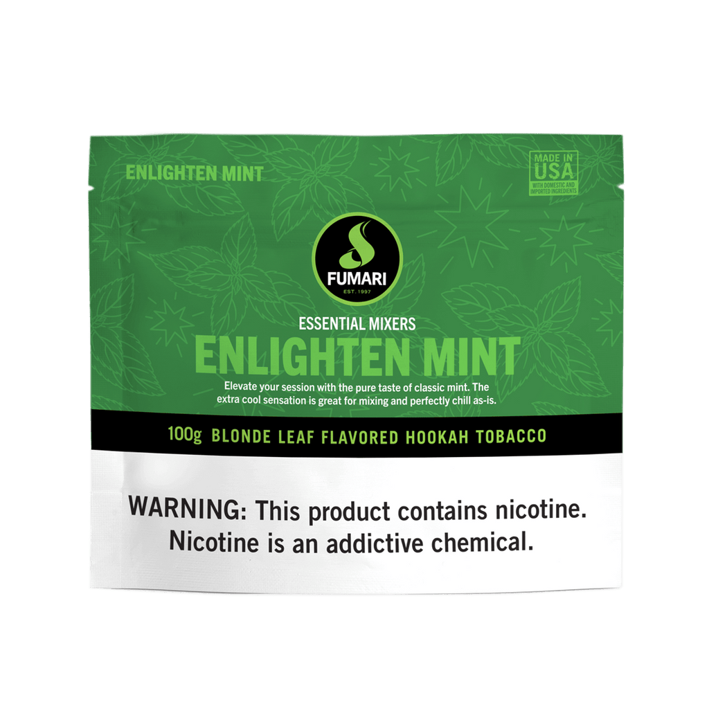 Fumari Enlighten Mint Blonde Leaf Flavored Hookah Tobacco 100g pouch by LE TABAC