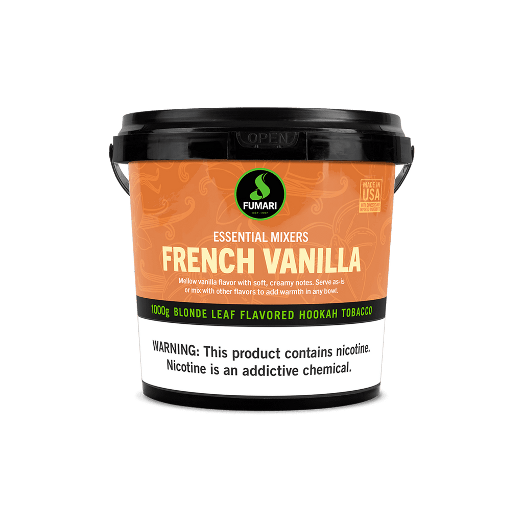 Fumari French Vanilla flavored hookah tobacco 1000g blonde leaf mellow vanilla flavor