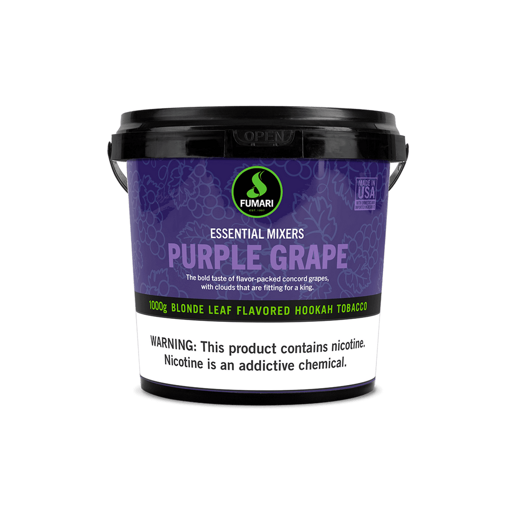 Fumari Purple Grape Blonde Leaf Flavored Hookah Tobacco 1000g container