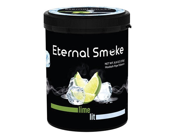 Eternal Smoke Lime Lit Hookah Pipe Tobacco container by LE TABAC with lime and ice design