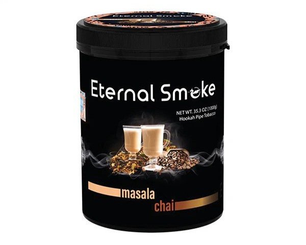 Eternal Smoke Masala Chai hookah pipe tobacco 35.3 oz container by LE TABAC
