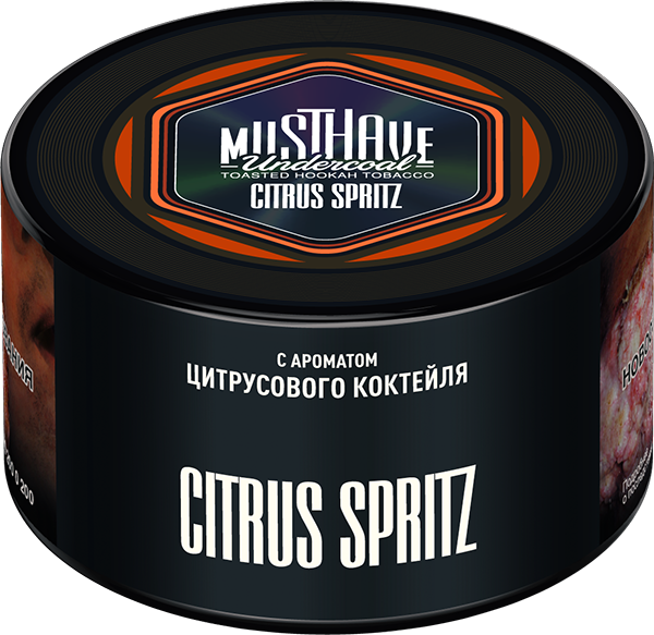 LE TABAC Musthave Underwood Citrus Spritz toasted hookah tobacco can with citrus cocktail flavor