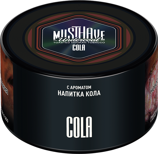 LE TABAC Musthave Underwood toasted hookah tobacco with cola flavor in black round container