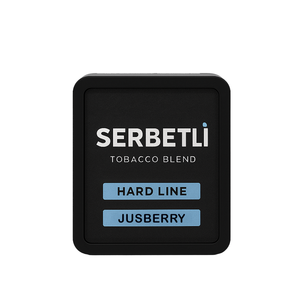 LE TABAC Serbetli tobacco blend hard line jusberry flavor in black rectangular container