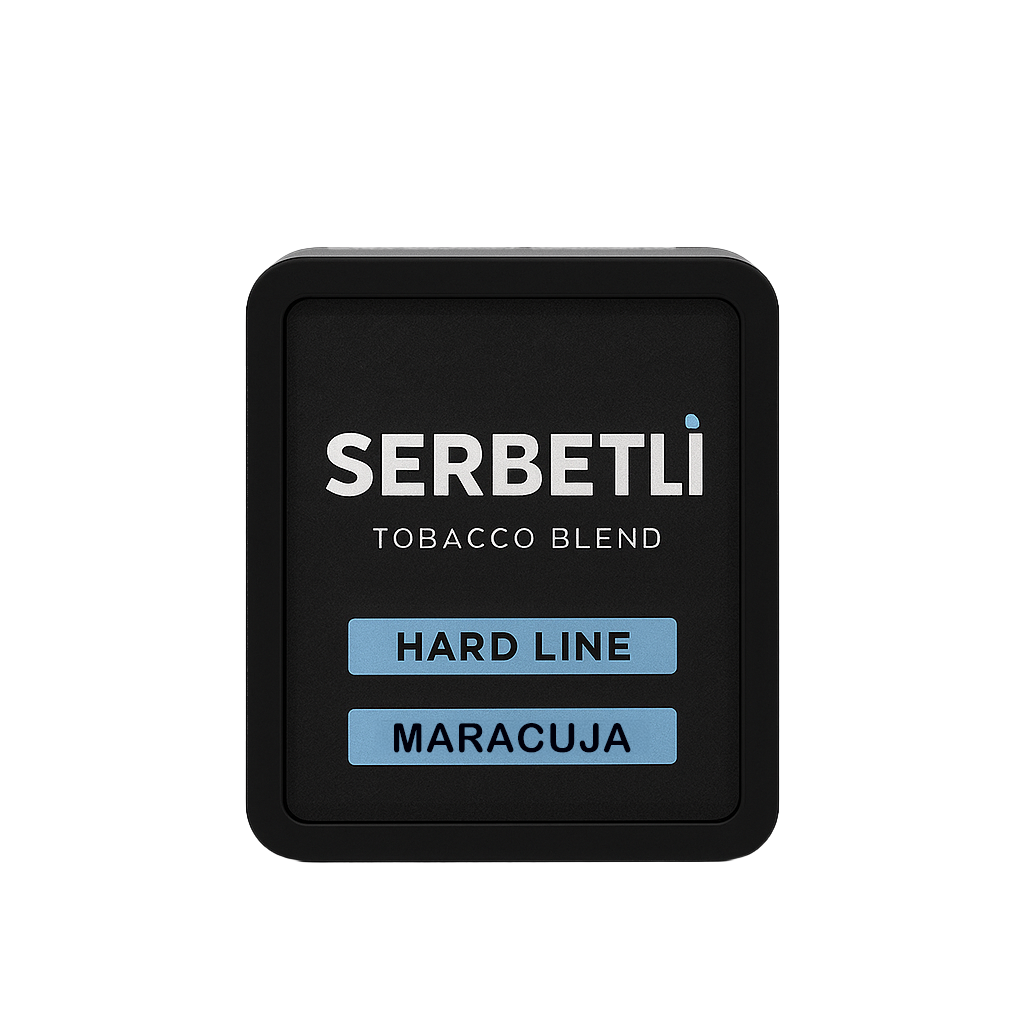 LE TABAC Serbetli Hard Line Maracuja tobacco blend black rectangular container